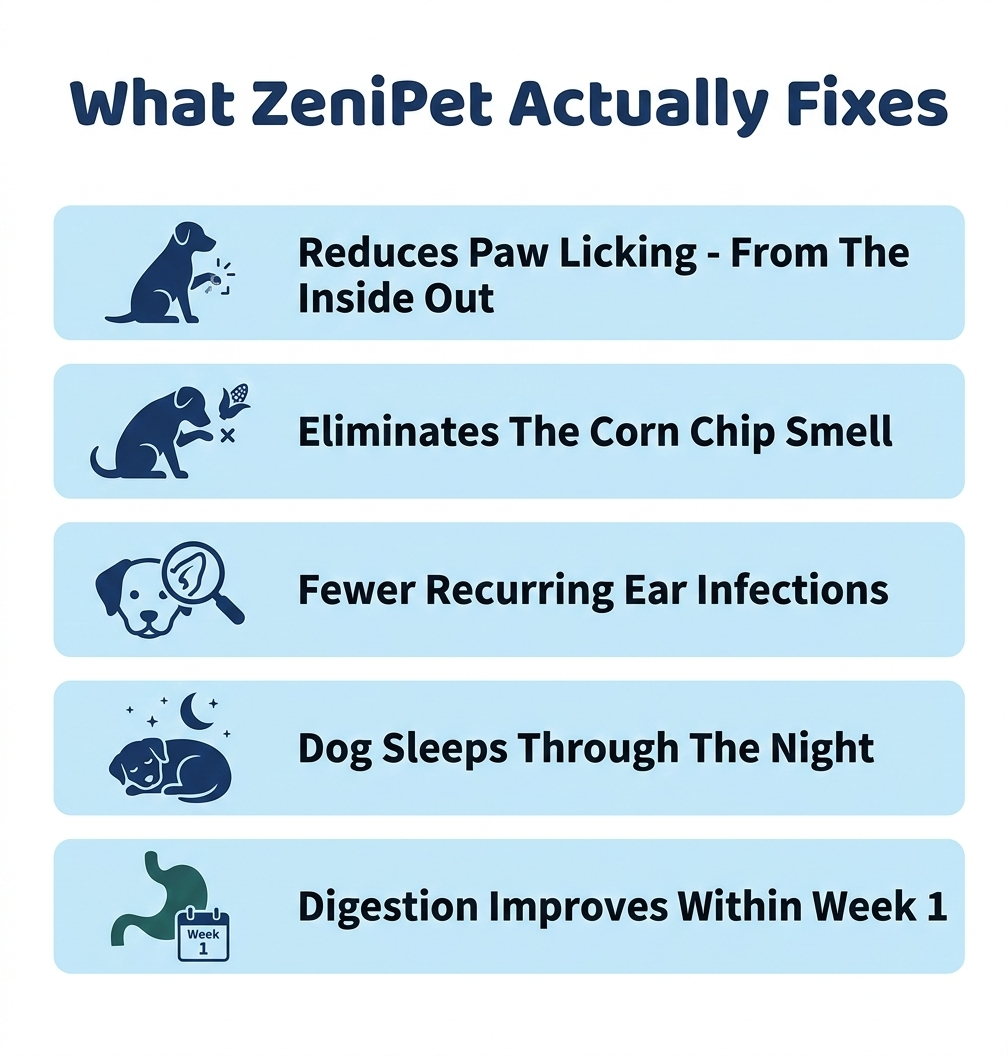 ZeniPet Probiotic Chews for Dogs | Paw, Skin & Ear Support